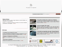 Tablet Screenshot of notariagalvez.com